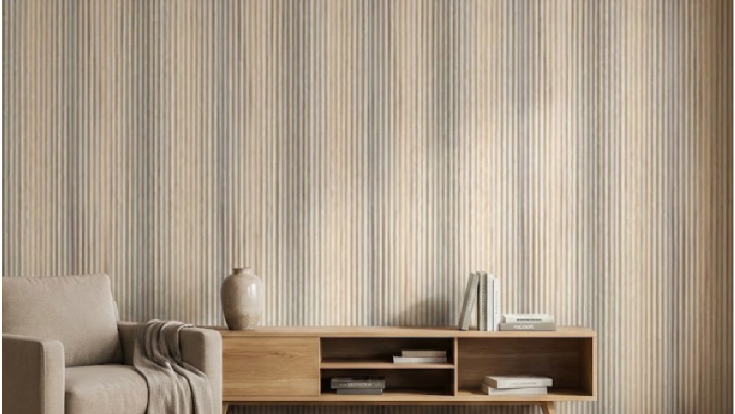 Louver Panels in WPC & Charcoal: Acoustic Depth & Modern Slat Aesthetics